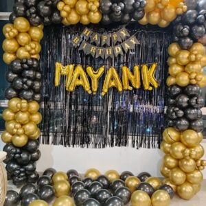 Chic Black And Golden Birthday Celebrations