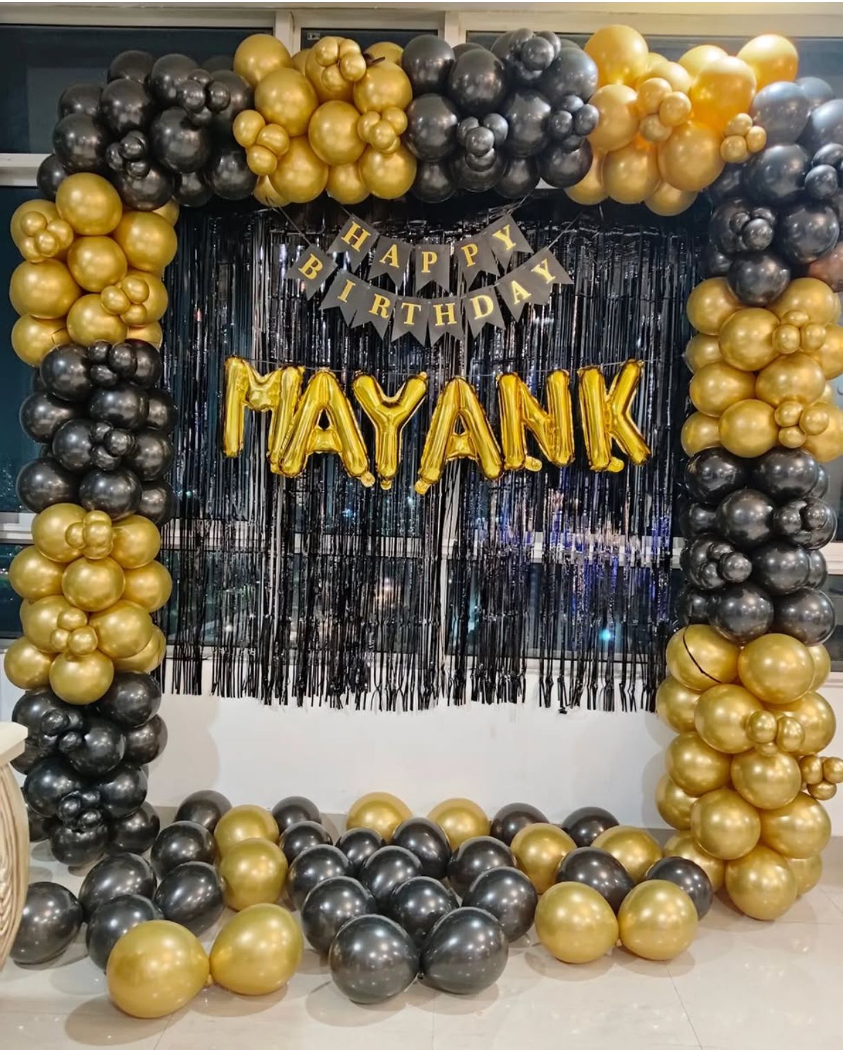 Chic Black And Golden Birthday Celebrations