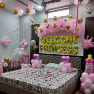 Welcome Baby Pink Decor