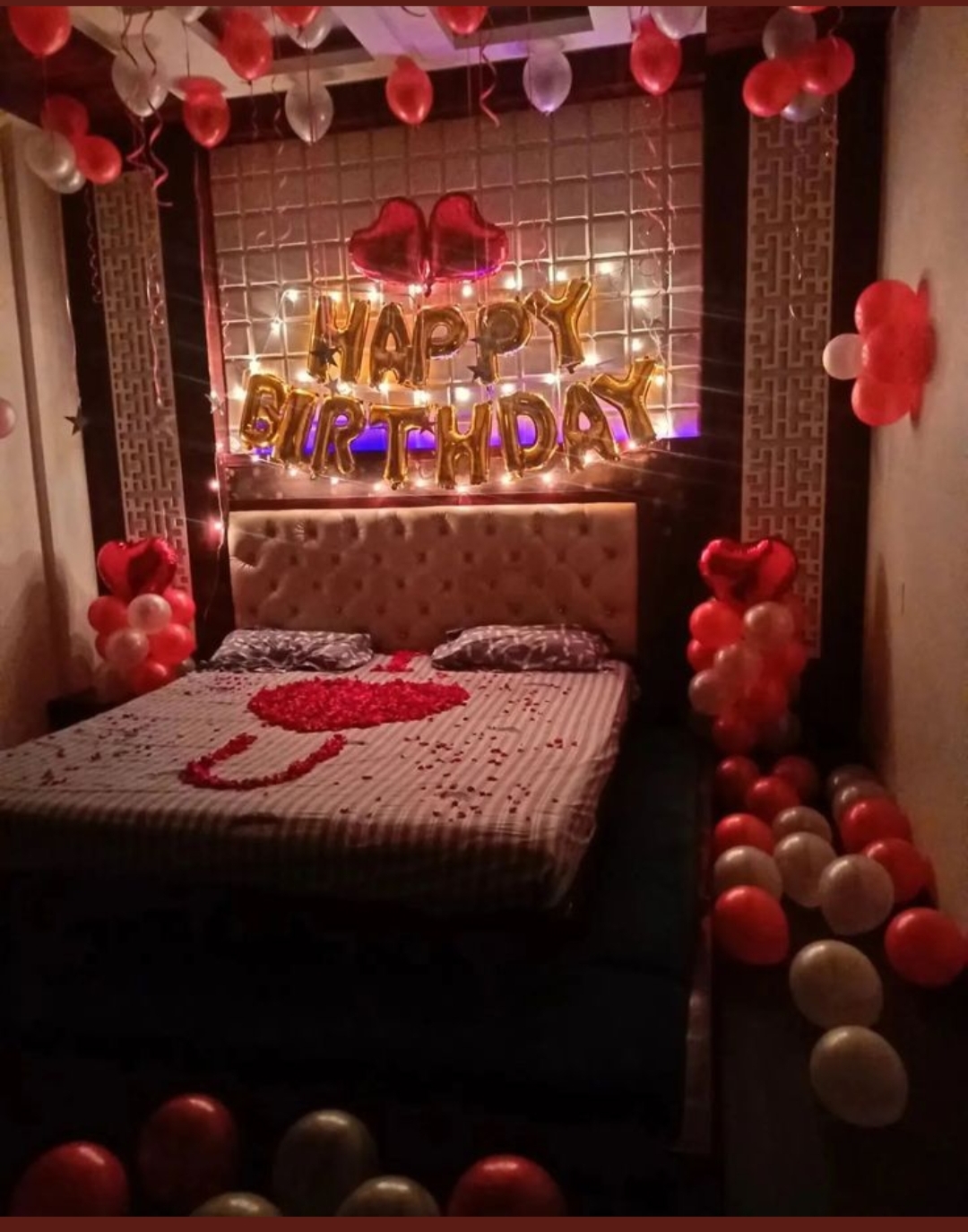 White And Red Birthday Surprise