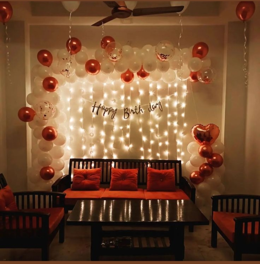 Rose Gold & White Birthday Surprise