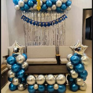 Blue & Silver Chrome Birthday Surprise