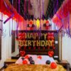 Red And Black Birthday Decor