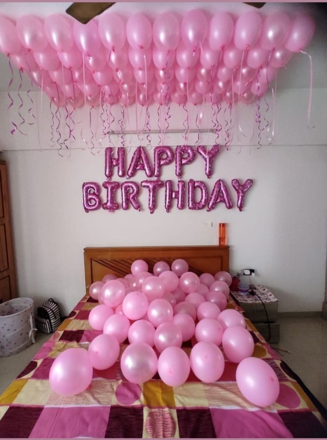 Pastel Pink Happy Birthday Decor