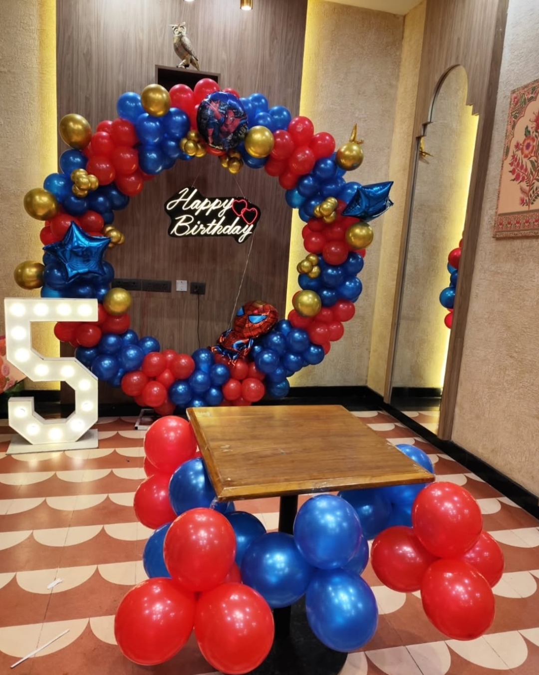 Spider Man Theme Ring Birthday Surprise