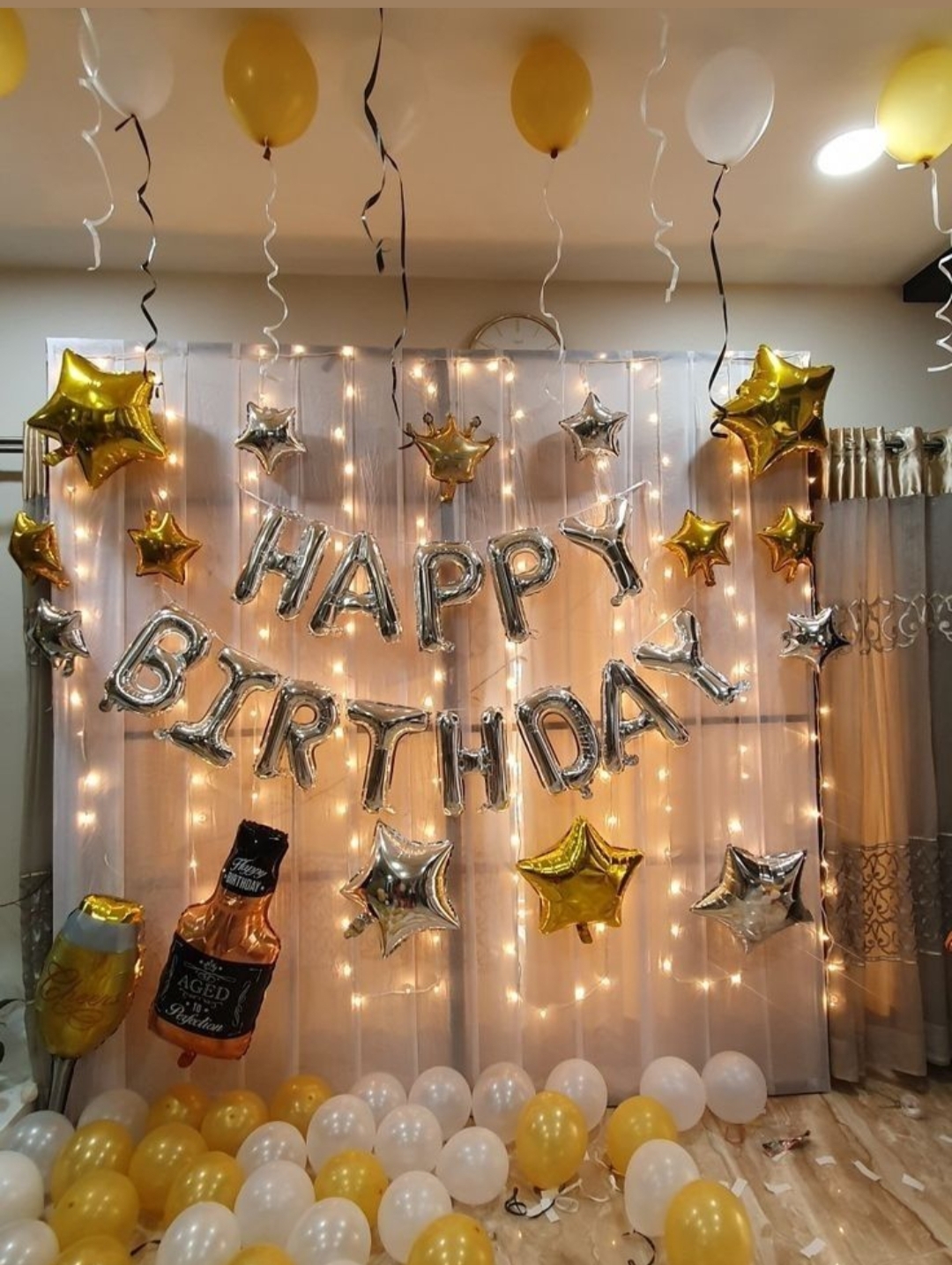 Silver Golden Surprise Decor