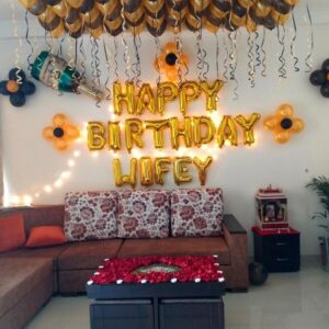 Golden Metallic Birthday Surprise
