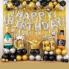Golden Theme Birthday Decor