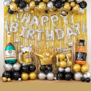 Golden Theme Birthday Decor