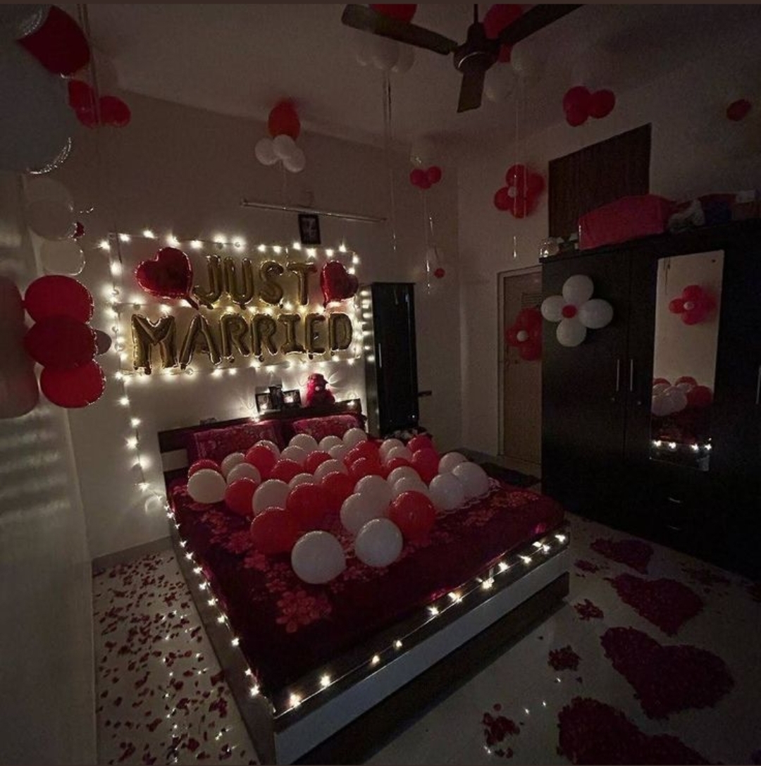 Romantic 1st Night Surprise Decor