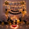 Gold And Black Birthday Decoration