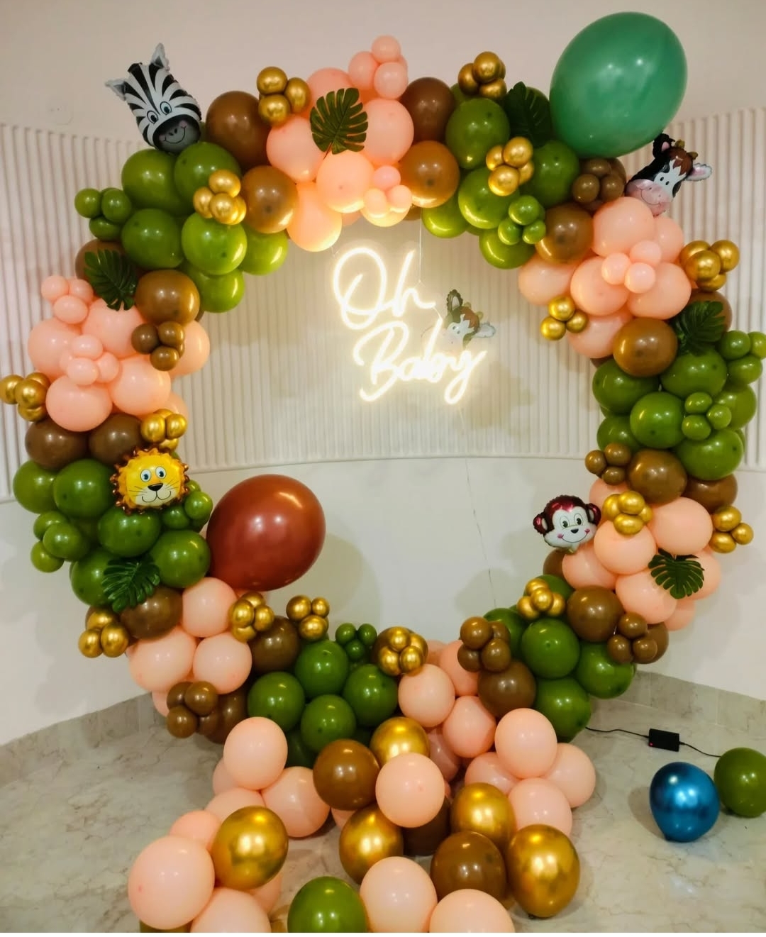 Jungle Theme Oh Baby Ring Decor