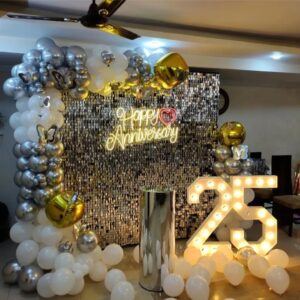Sequin Shimmer And Shine Anniversary Decoration