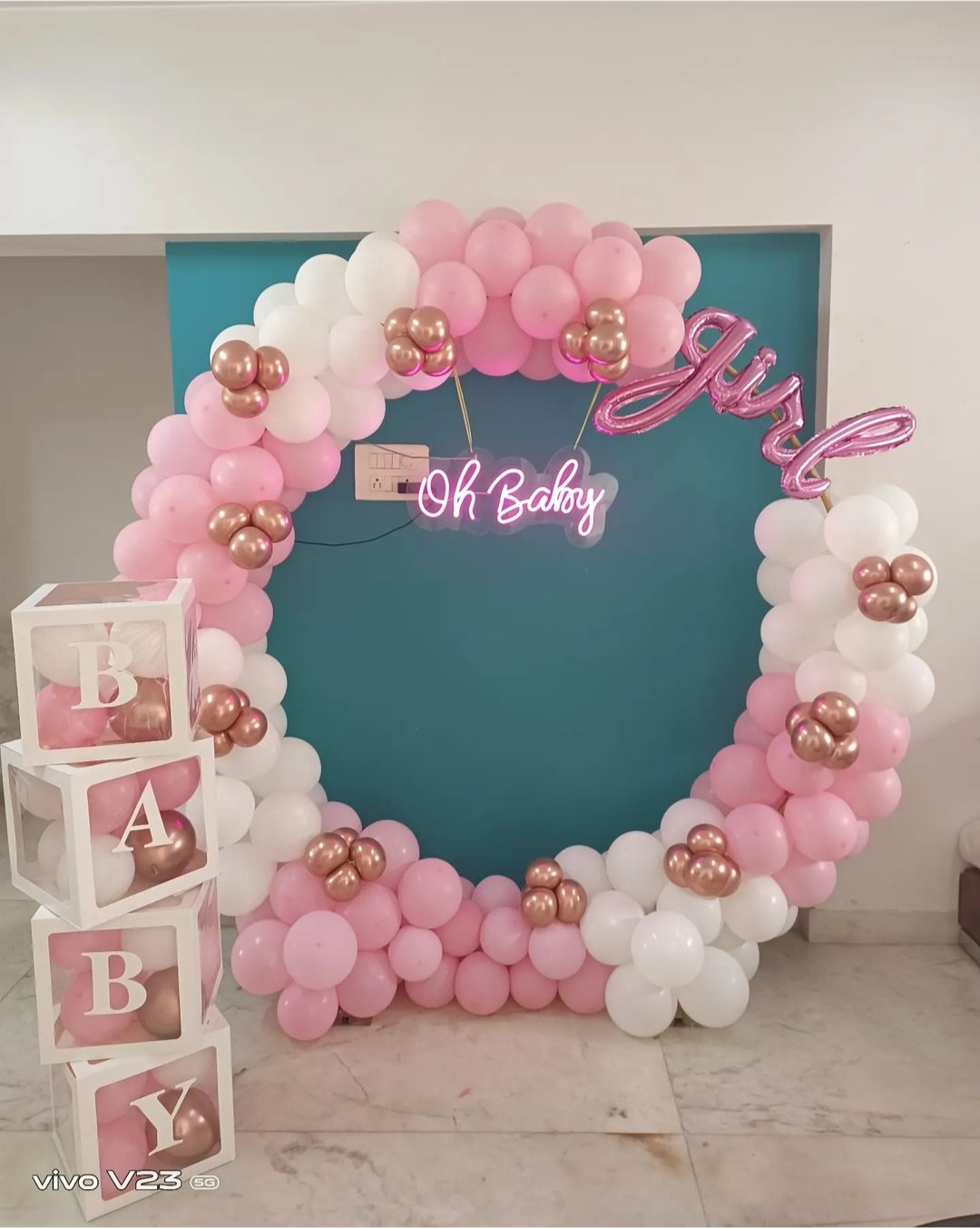 Pink Pastel Ring Decoration