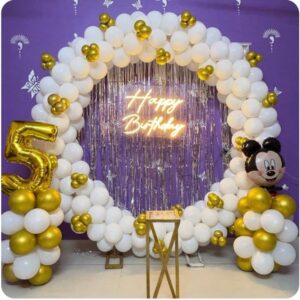 White And Gold Ring Birthday Surprise