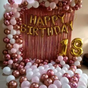 Rose Gold Theme Birthday Decor