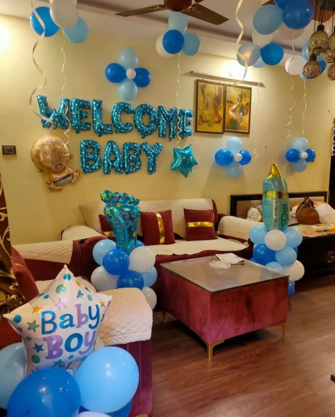 Welcome baby Boy Decor