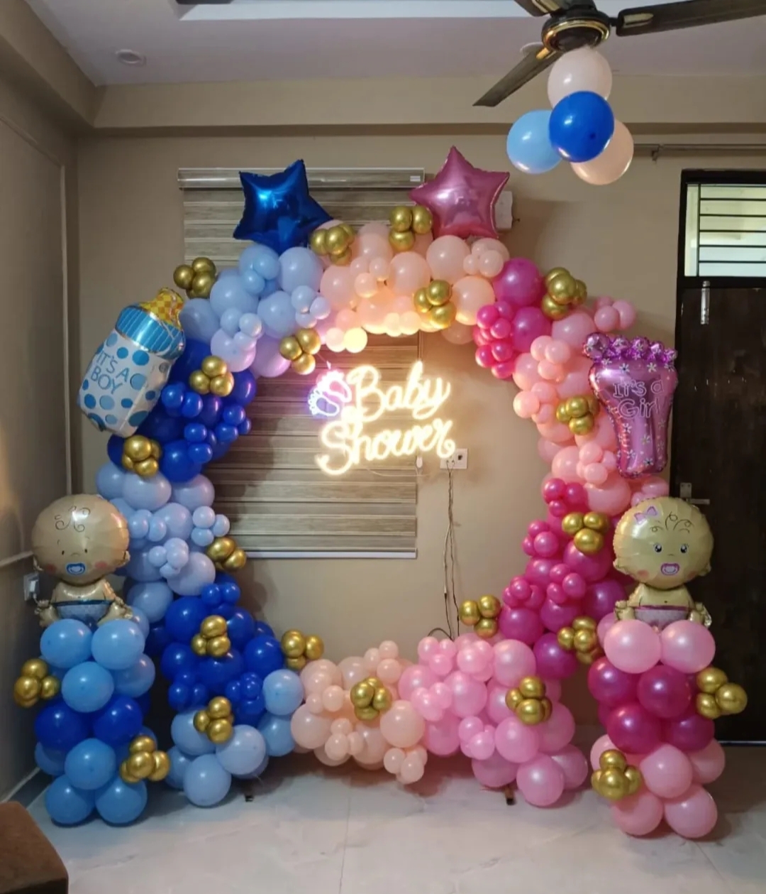 Pink & Blue Theme Baby Shower