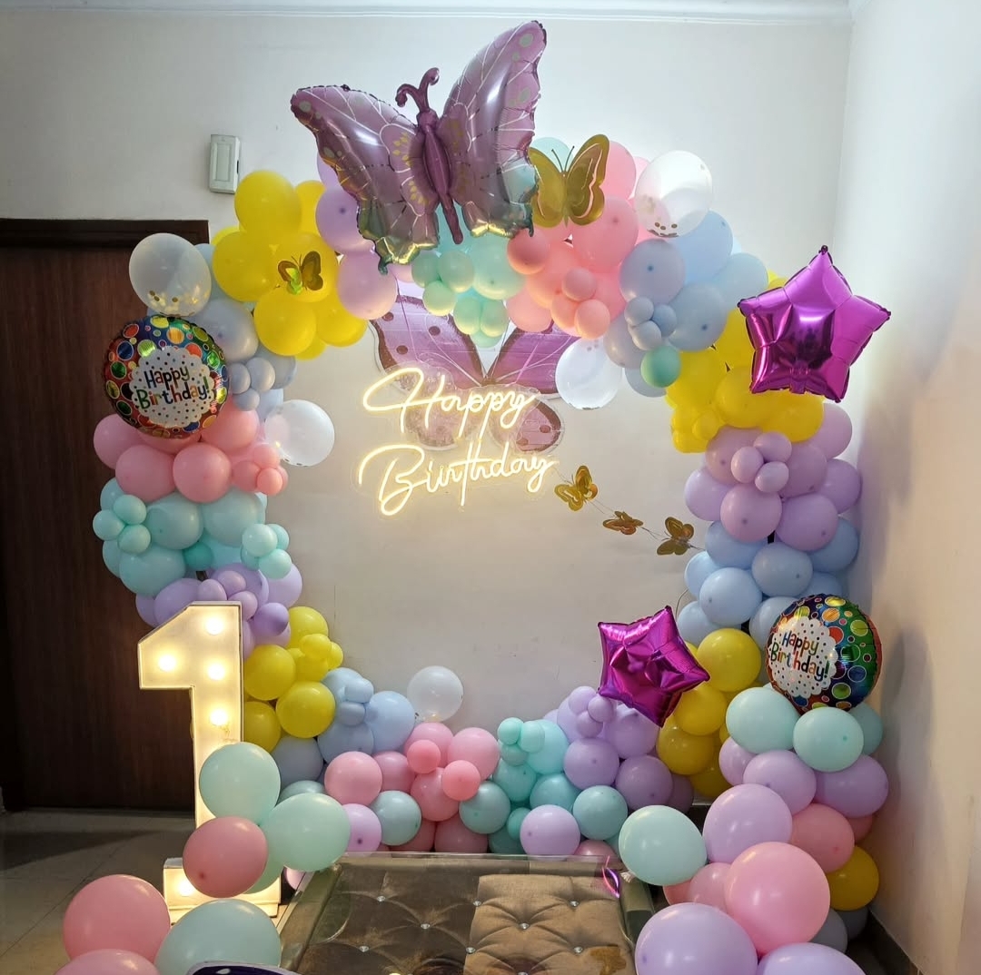 Butterfly Theme Pastel Ring Decor