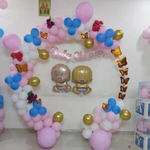 Pink & Blue Baby Shower Decor
