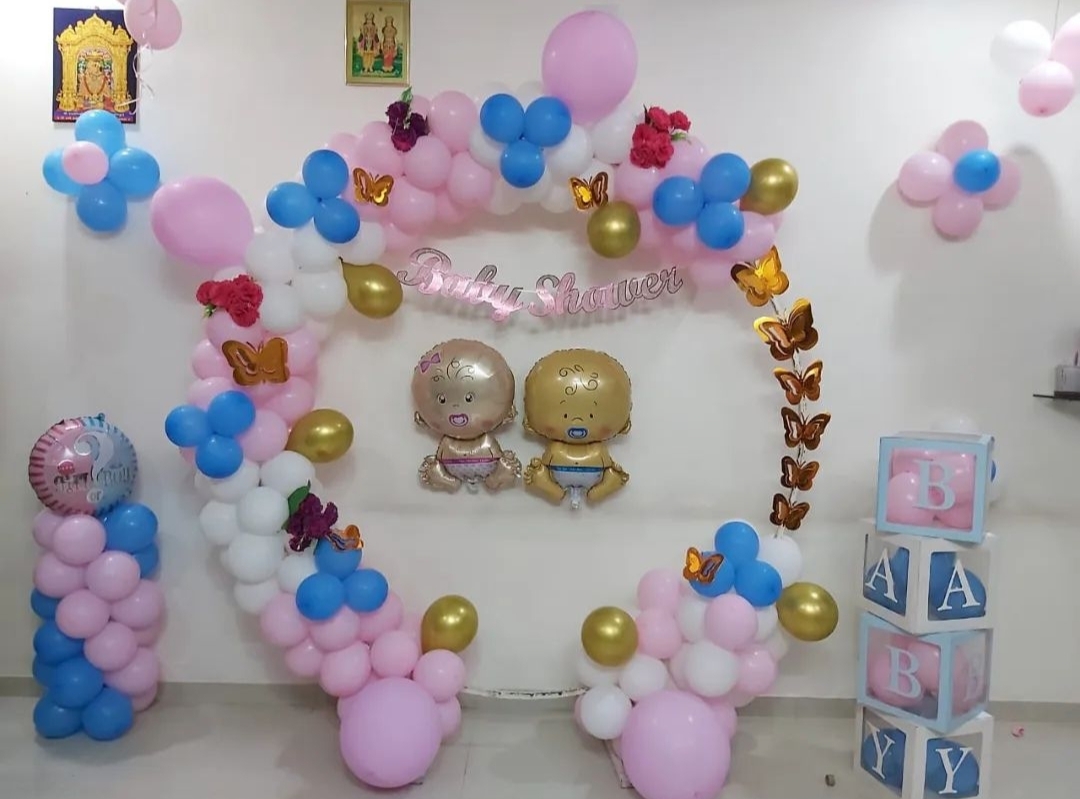 Pink & Blue Baby Shower Decor