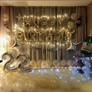 Celebrate With Golden And Birthday Decoration