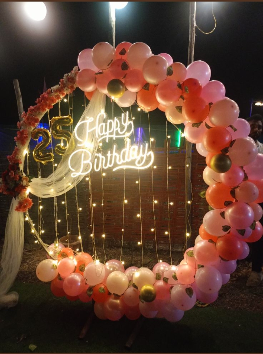 Pink Pastel Neon Birthday Decor