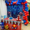 Blue And Red Spider-Man Birthday Decoration