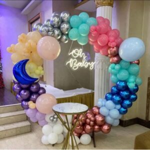 Colourful Oh Baby Ring Decoration