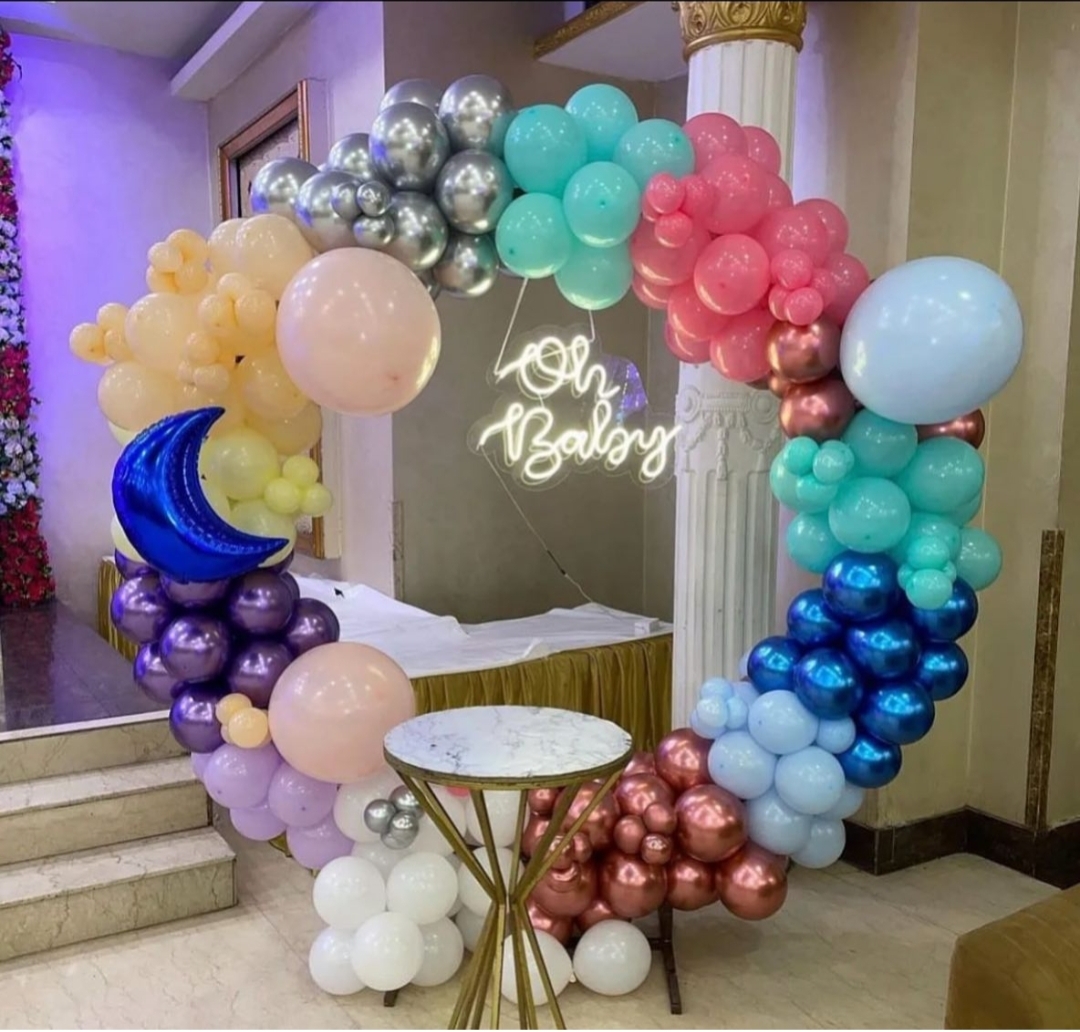 Colourful Oh Baby Ring Decoration