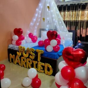 Romantic 1st Night Cabana Decor