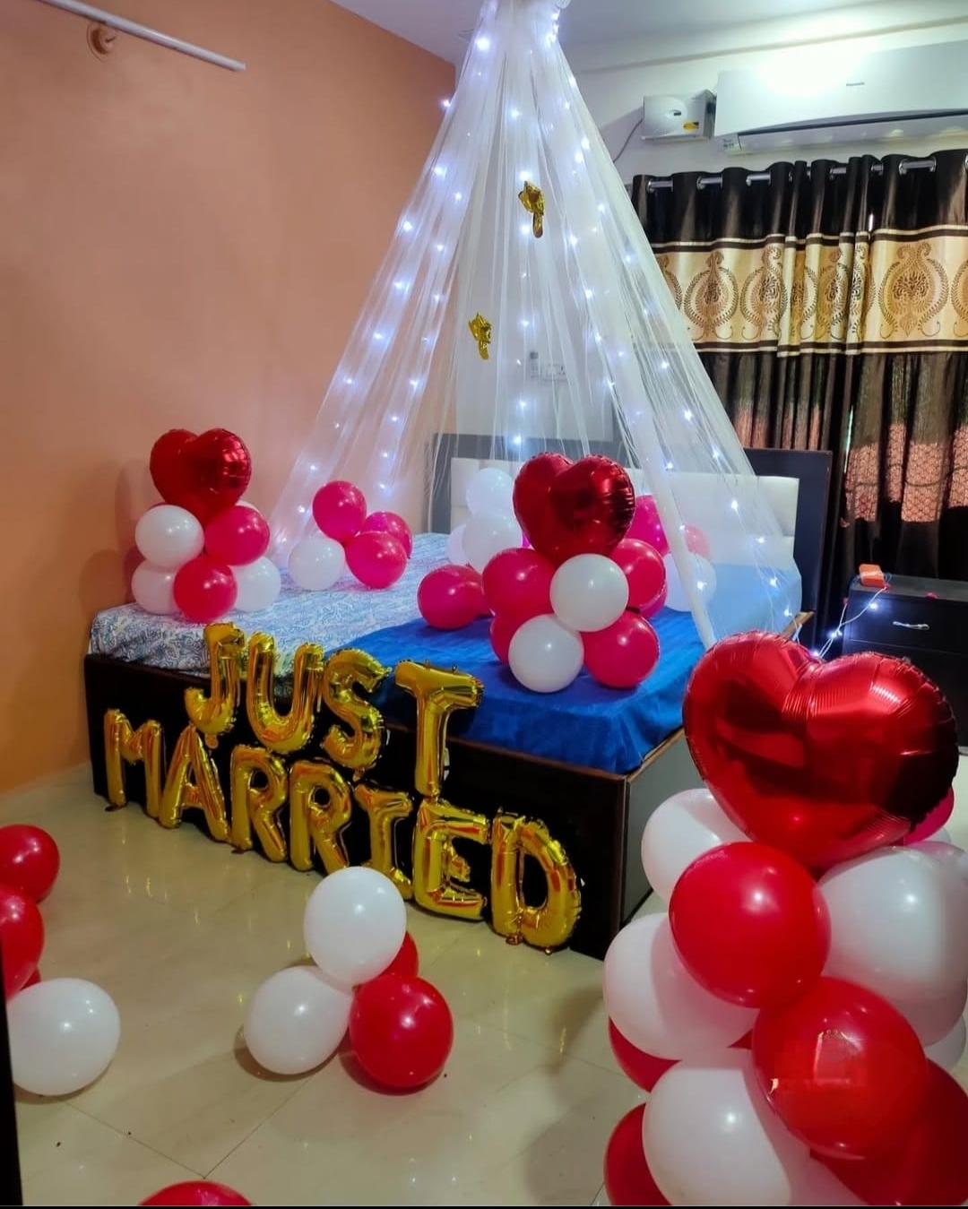 Romantic 1st Night Cabana Decor