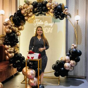 Chic Black & Rosegold Birthday Surprise