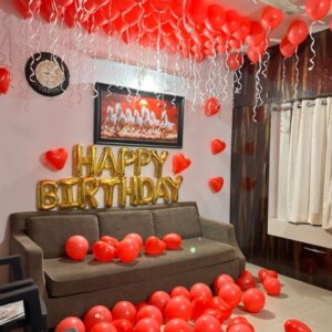 Romantic Red Birthday Decor