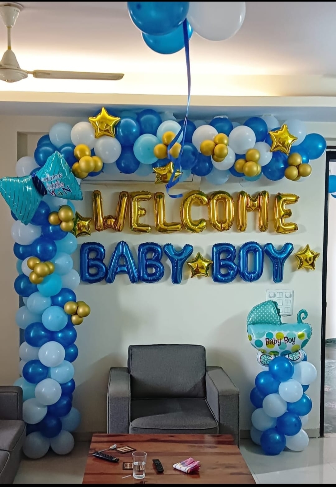 Welcome Baby Boy Room Decoration