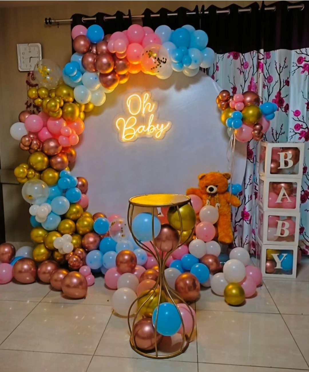 Multicolour Oh Baby Ring Decor