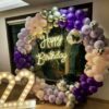 Pastel Garland Ring Birthday Decor