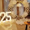 White And Silver Birthday Ring Surprise