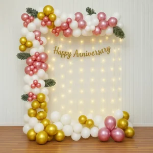 Rose Gold And White Anniversary Surprise