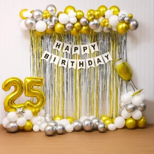 Gold & Silver Birthday Decoration