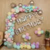 Multi Colour Pastel Theme Birthday Decor