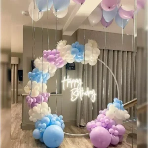 Snowy Ring Birthday Decoration