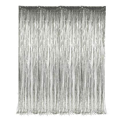 ADD 2 Silver Frill Curtain